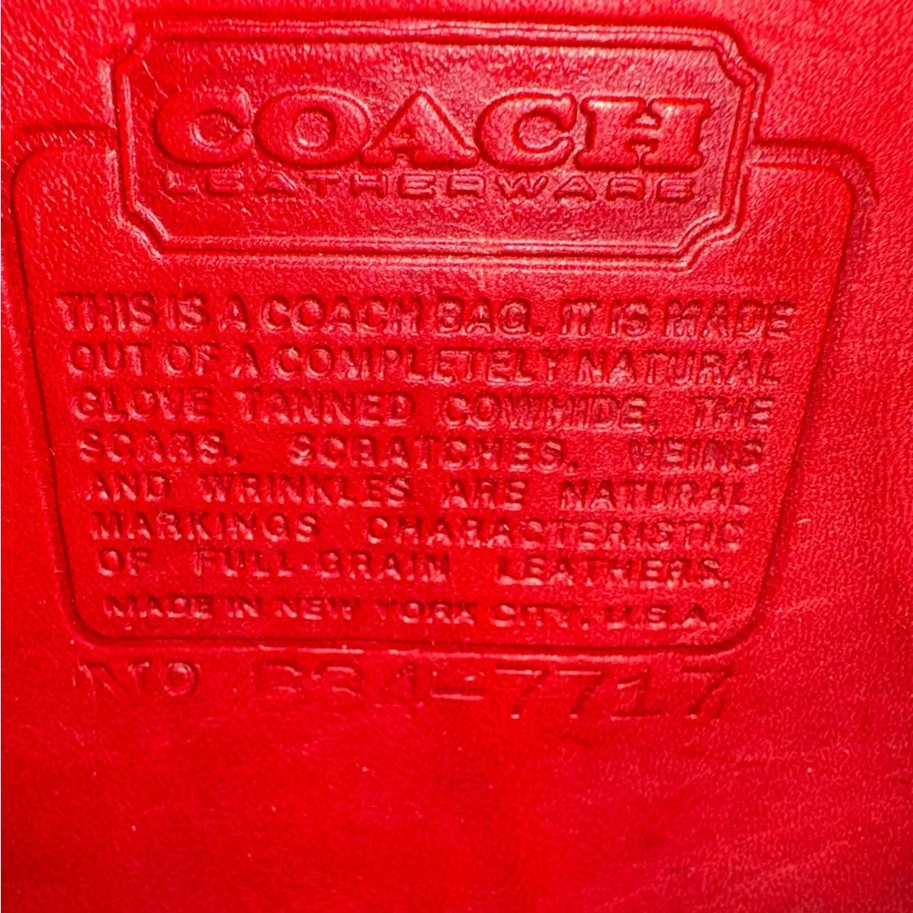 Coach red vintage leather camera bag - Picture 2 of 11